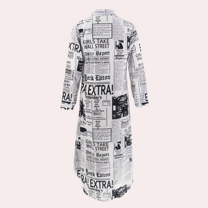 Robe Imprimée Artistique de Luxe | Style Unique et Tendance