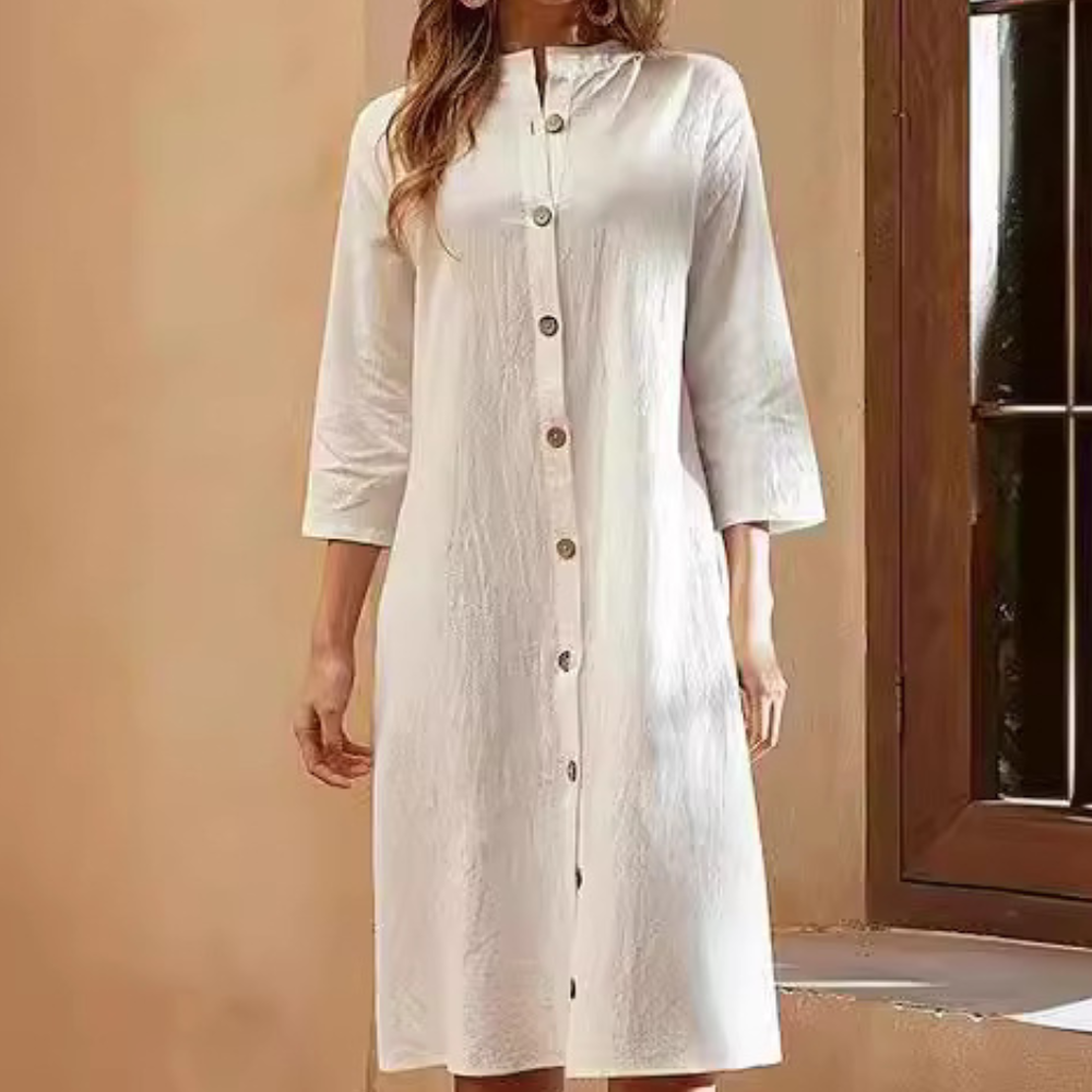 Robe Longue Élégante pour Femmes | Tissu Respirant et Design Sophistiqué