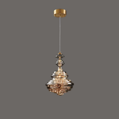 Lampe Suspendue Grise Design Élégant | Éclairage Ambiance et Matériaux Luxueux