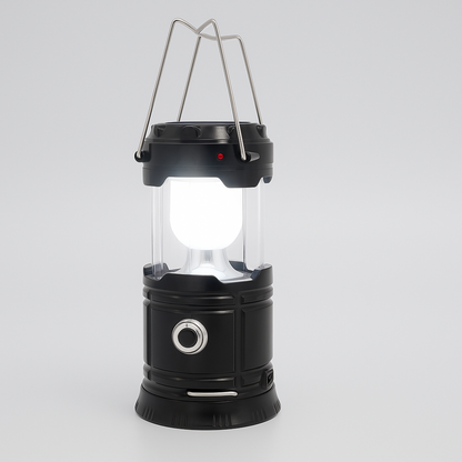 Lampe de Camping Solaire Rechargeable | Éclairage 360° et Portable