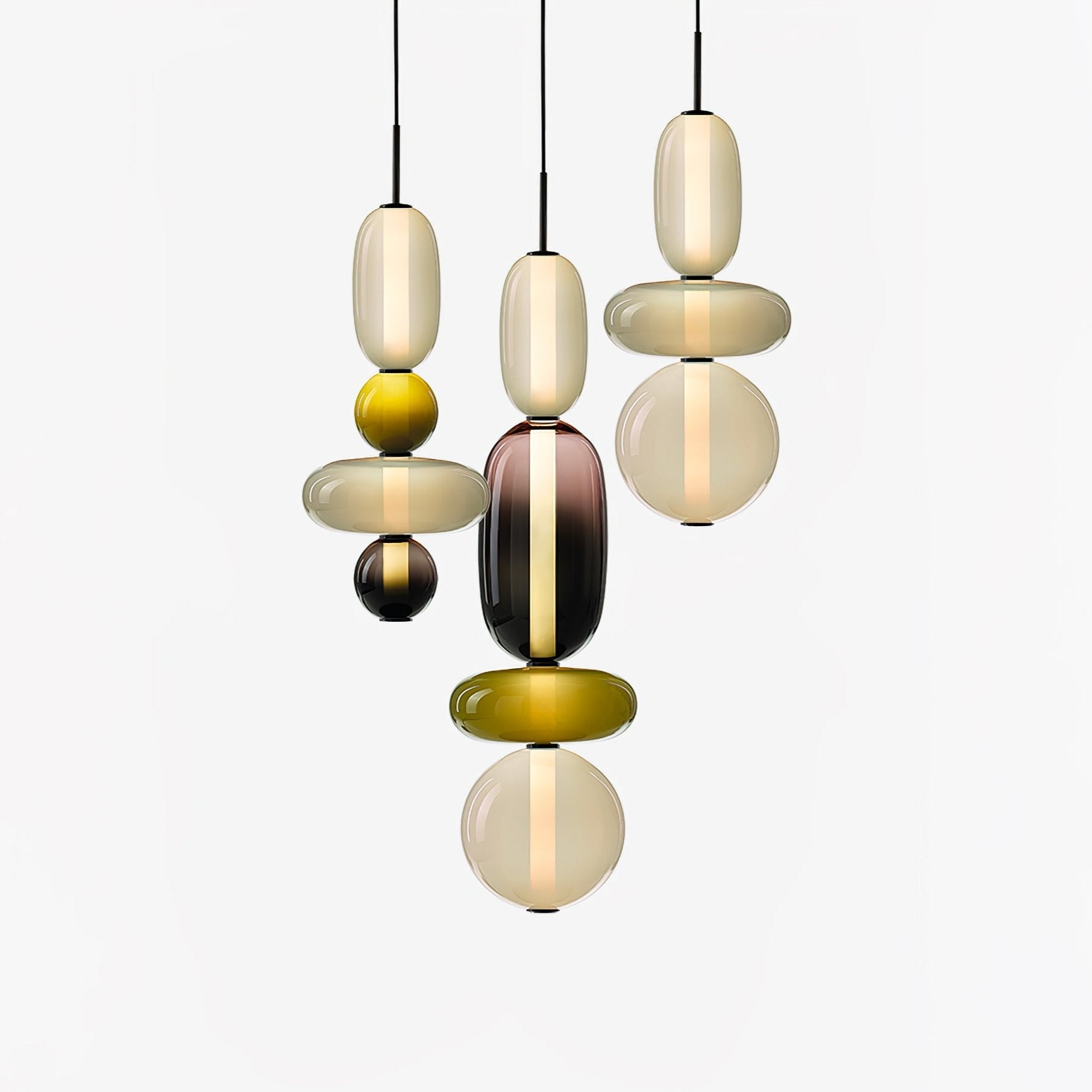 Pendentif en Verre Élégant | Brillance Transparente et Design Moderne