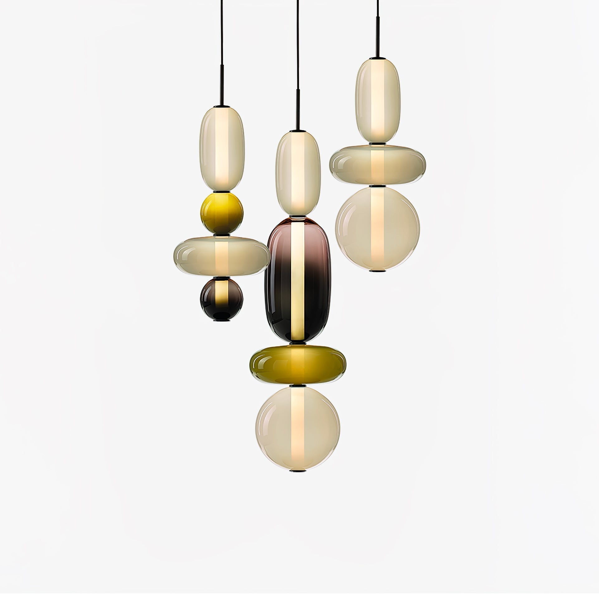 Pendentif en Verre Élégant | Brillance Transparente et Design Moderne
