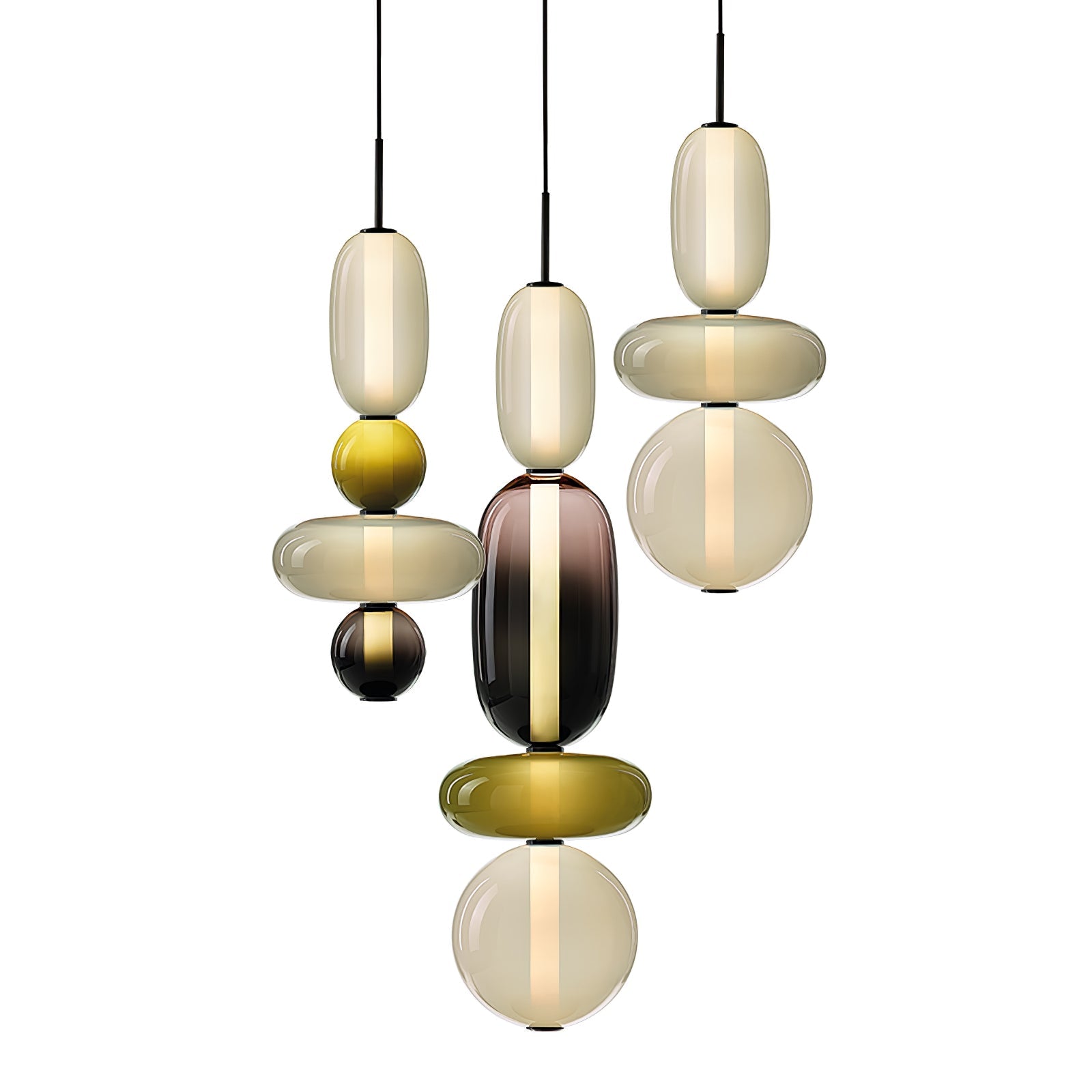 Pendentif en Verre Élégant | Brillance Transparente et Design Moderne