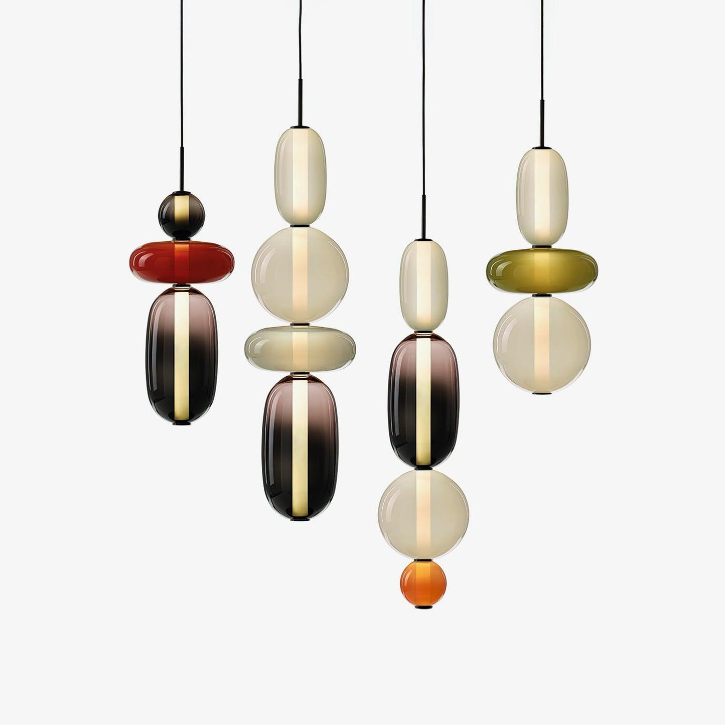 Pendentif en Verre Élégant | Brillance Transparente et Design Moderne