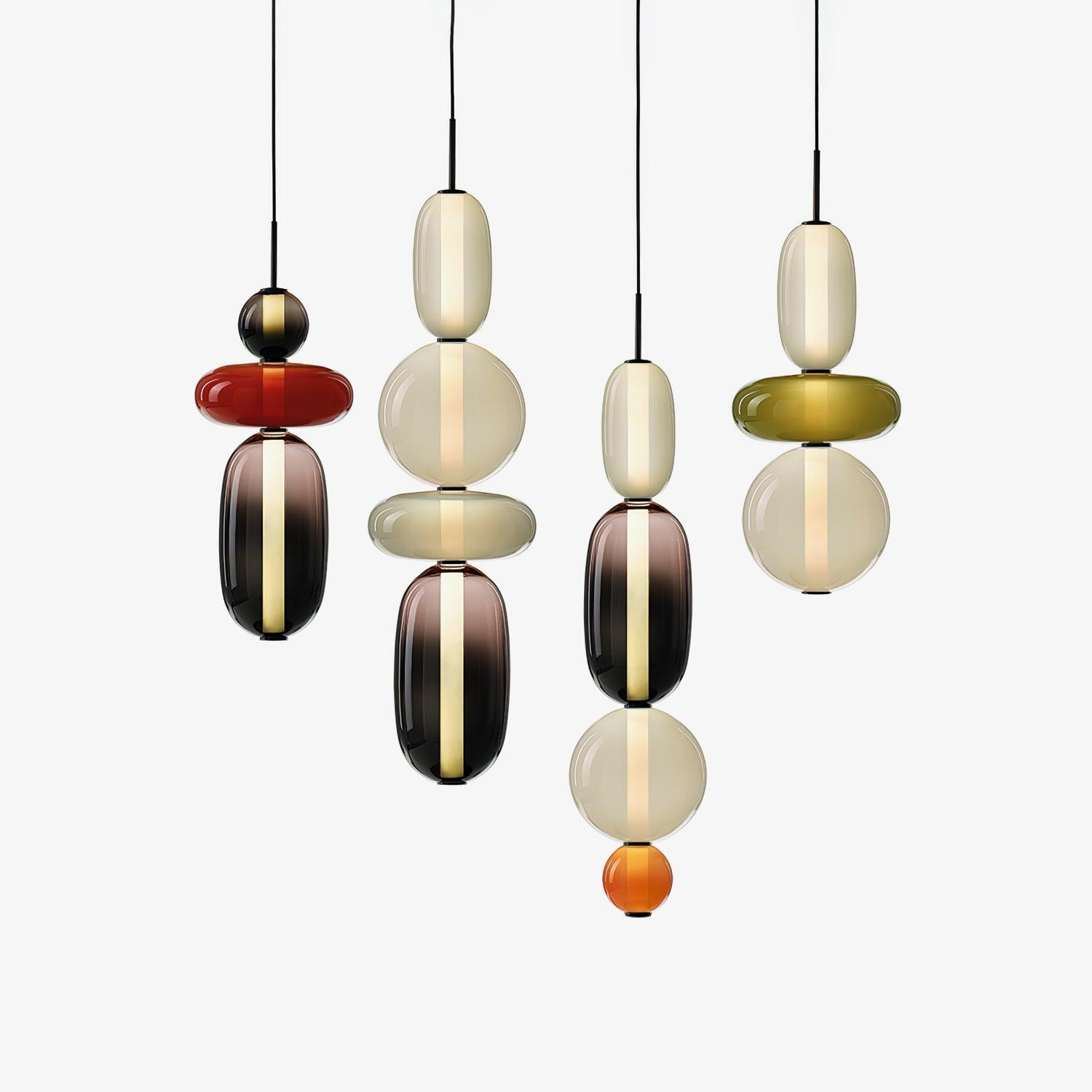 Pendentif en Verre Élégant | Brillance Transparente et Design Moderne
