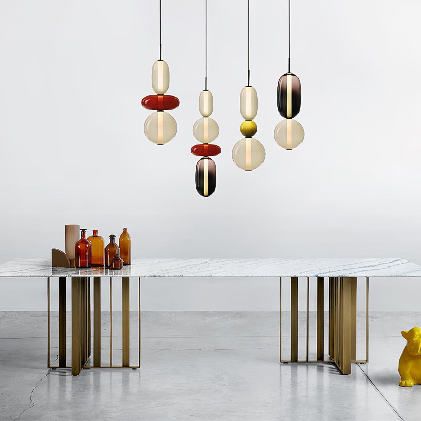 Pendentif en Verre Élégant | Brillance Transparente et Design Moderne