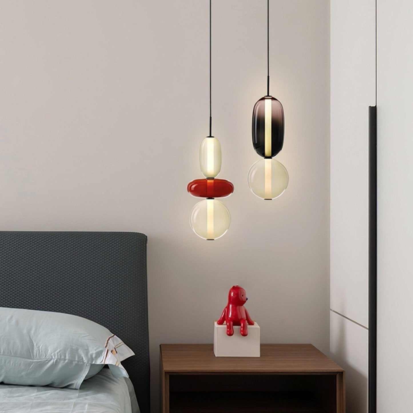 Pendentif en Verre Élégant | Brillance Transparente et Design Moderne