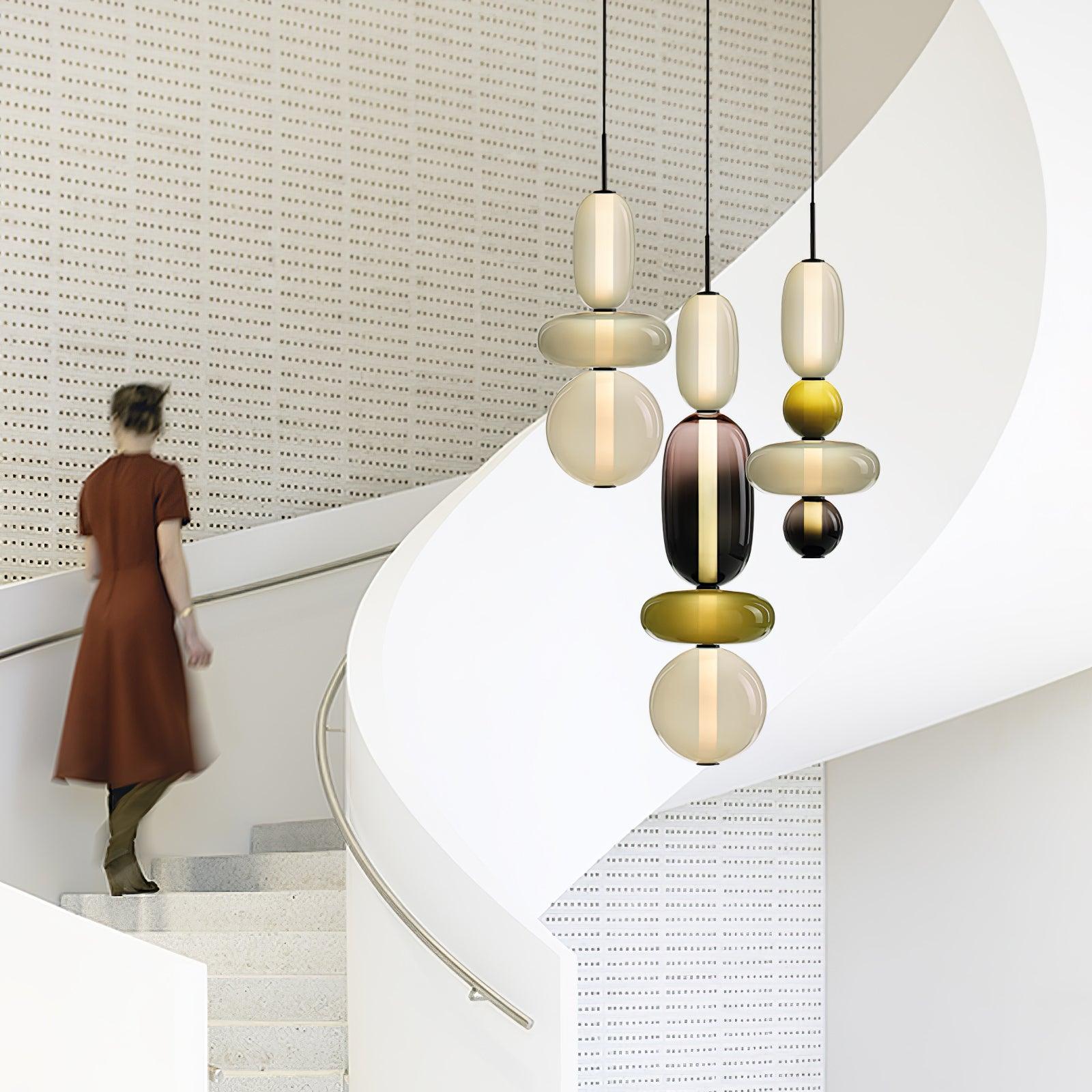 Pendentif en Verre Élégant | Brillance Transparente et Design Moderne