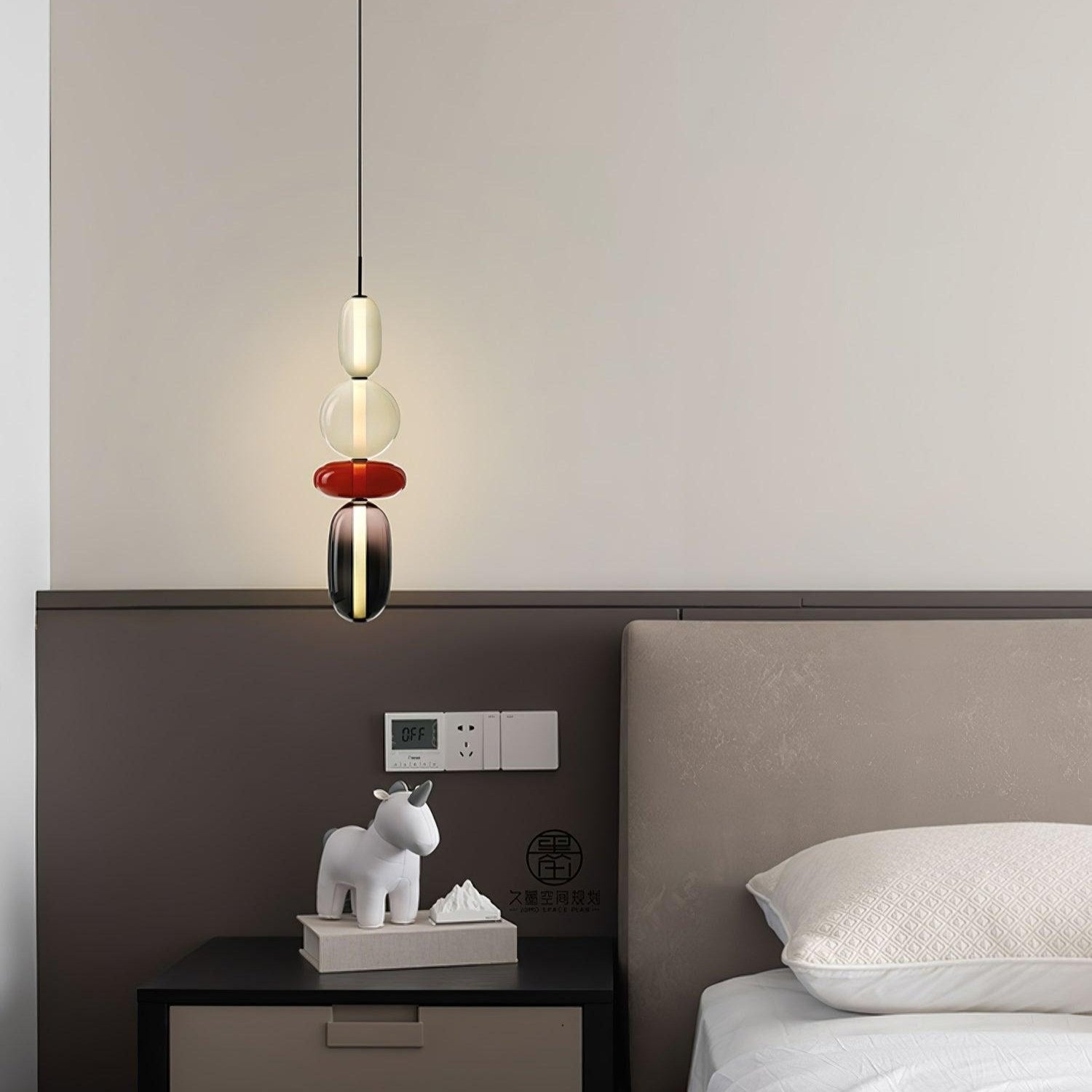 Pendentif en Verre Élégant | Brillance Transparente et Design Moderne