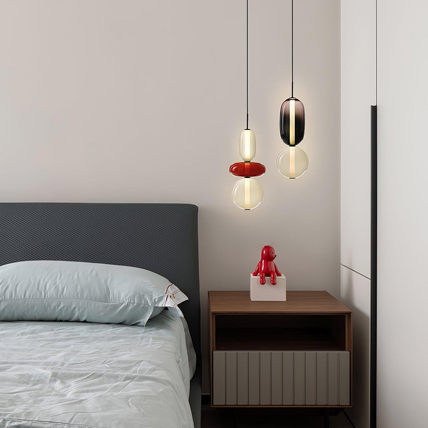 Pendentif en Verre Élégant | Brillance Transparente et Design Moderne