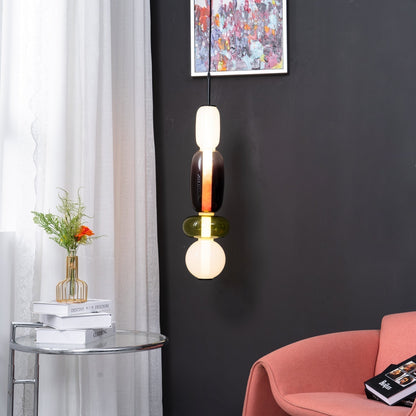 Pendentif en Verre Élégant | Brillance Transparente et Design Moderne
