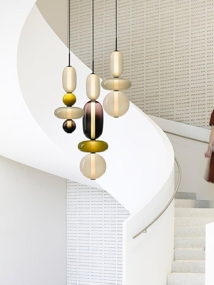 Pendentif en Verre Élégant | Brillance Transparente et Design Moderne
