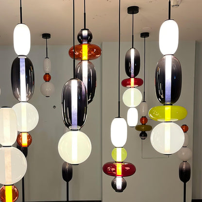 Pendentif en Verre Élégant | Brillance Transparente et Design Moderne