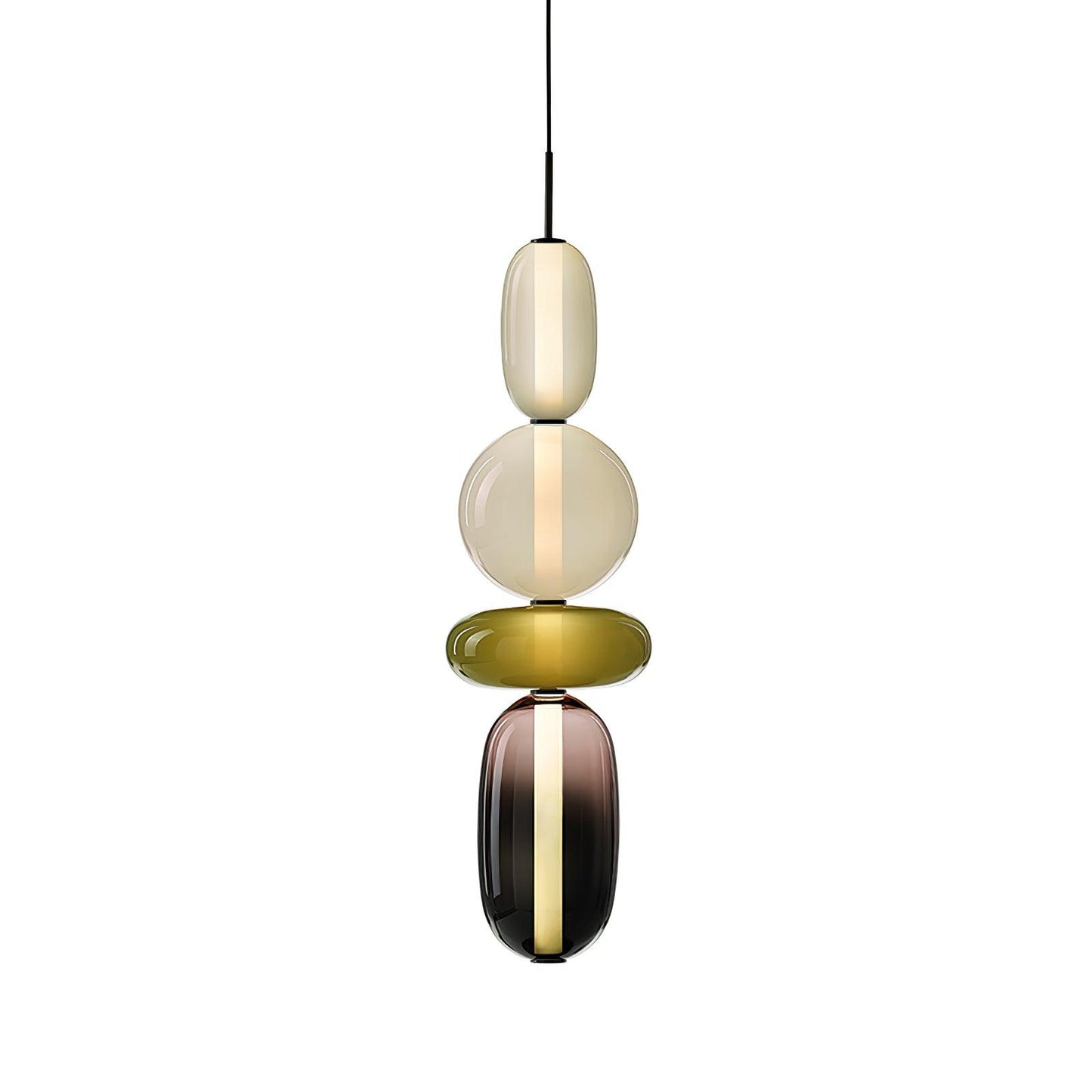 Pendentif en Verre Élégant | Brillance Transparente et Design Moderne
