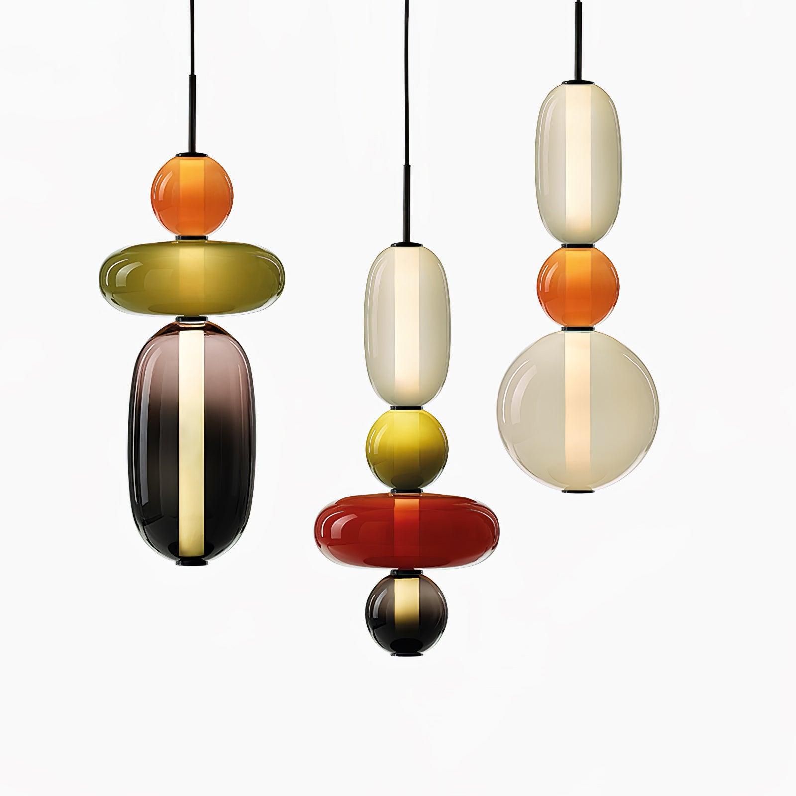 Pendentif en Verre Élégant | Brillance Transparente et Design Moderne