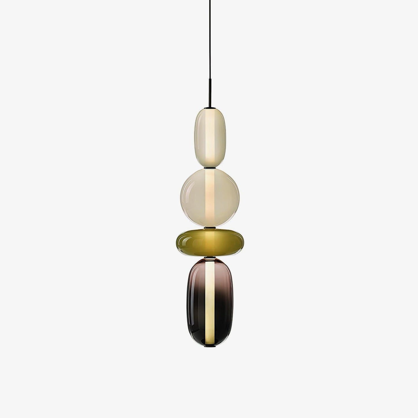 Pendentif en Verre Élégant | Brillance Transparente et Design Moderne