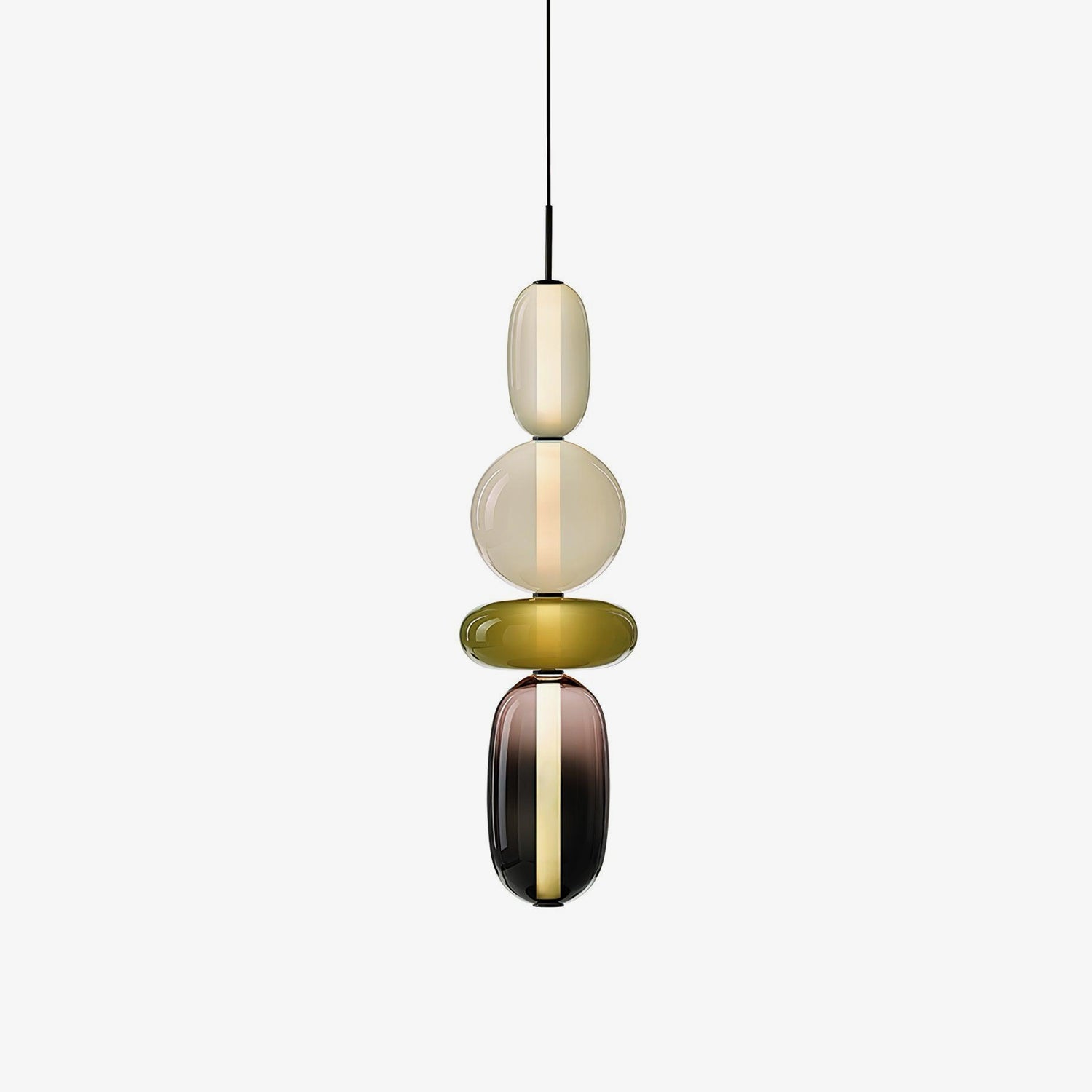 Pendentif en Verre Élégant | Brillance Transparente et Design Moderne