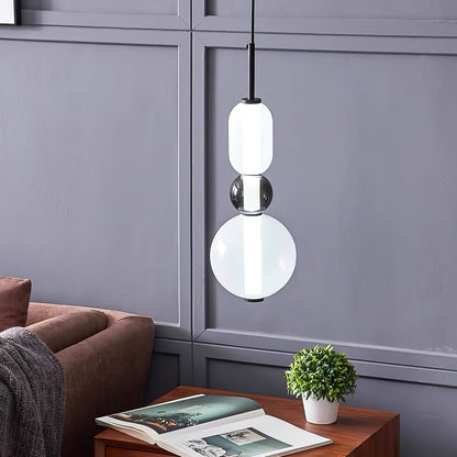 Pendentif en Verre Élégant | Brillance Transparente et Design Moderne