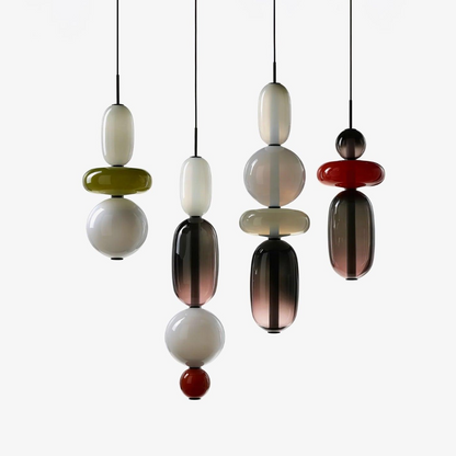 Pendentif en Verre Élégant | Brillance Transparente et Design Moderne