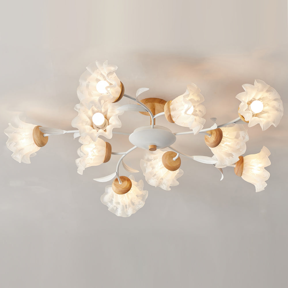 Lampe Plafonnier Floral Élégante | Design Moderne et Naturel pour Intérieur