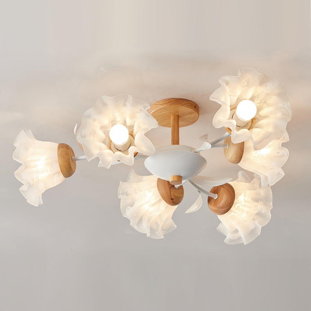 Lampe Plafonnier Floral Élégante | Design Moderne et Naturel pour Intérieur