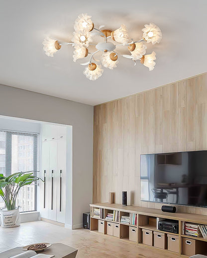 Lampe Plafonnier Floral Élégante | Design Moderne et Naturel pour Intérieur
