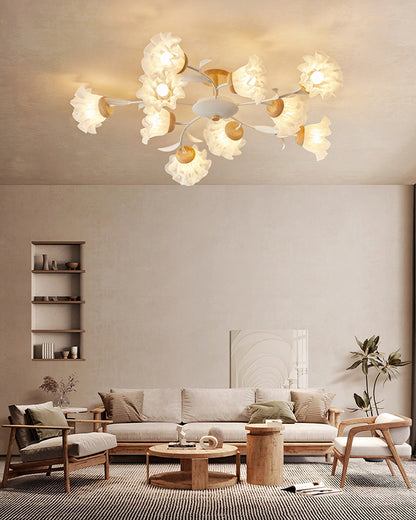 Lampe Plafonnier Floral Élégante | Design Moderne et Naturel pour Intérieur