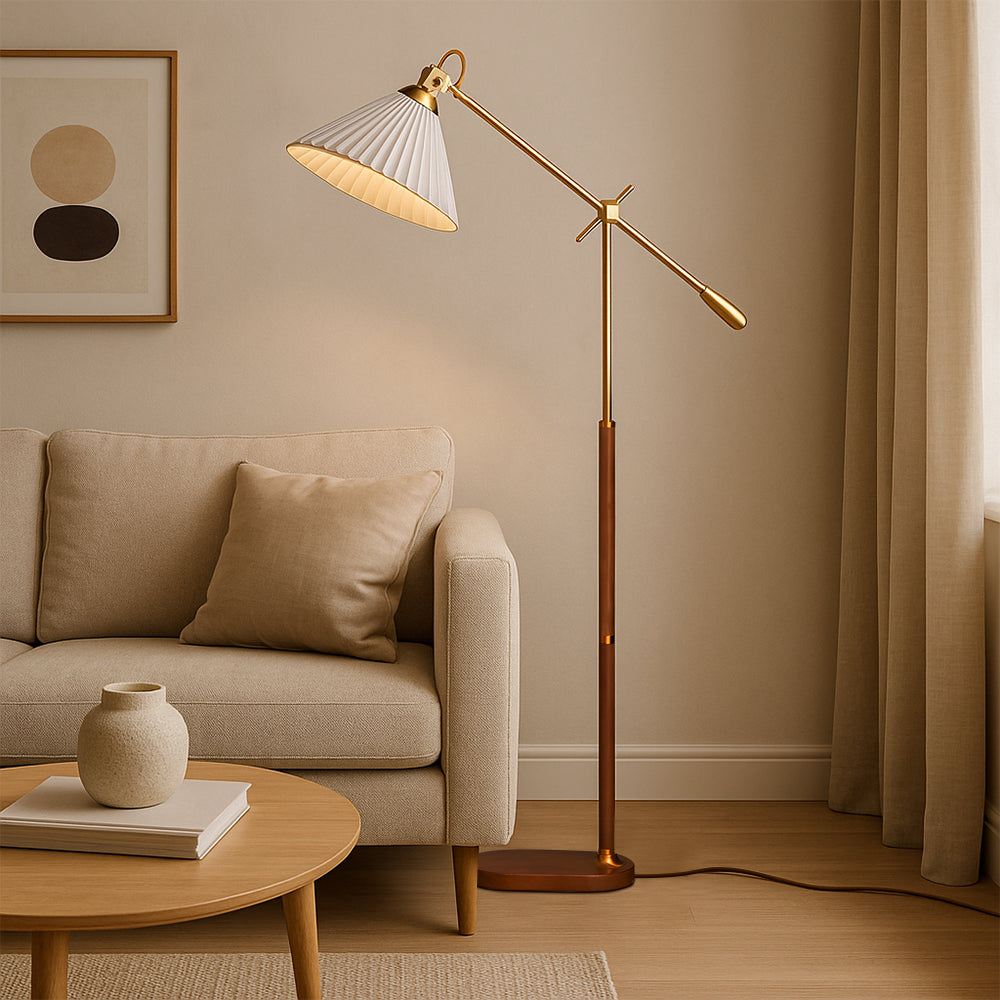 Lampe sur Pied Vintage | Design Élégant et Chaleureux