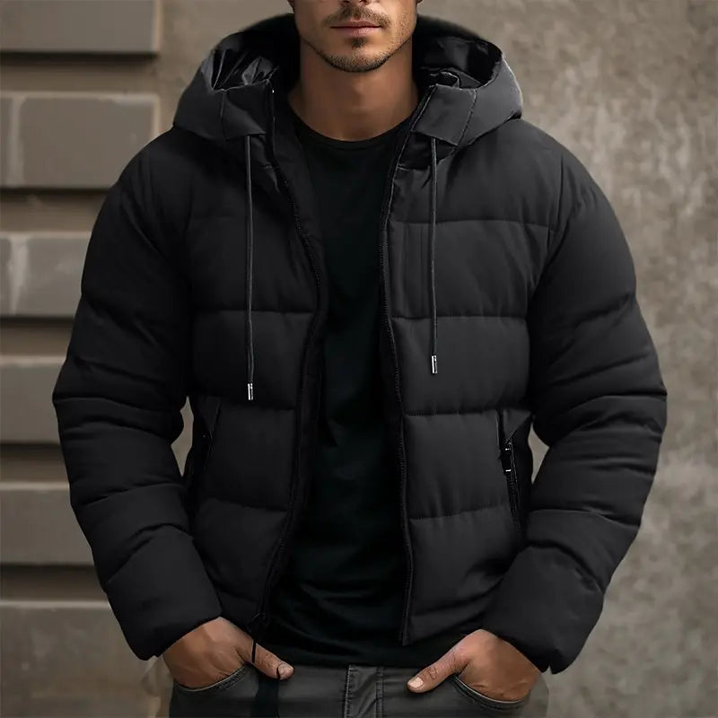 Veste d'Hiver à Capuche pour Hommes | Chaleur et Style en Plein Air