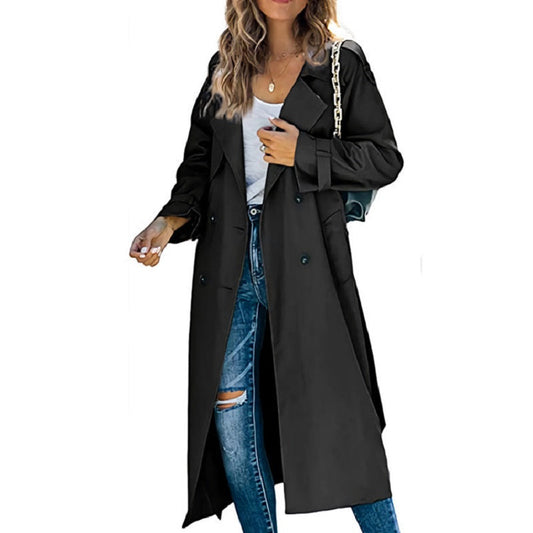 Manteau Trench Long pour Femmes | Élégance Intemporelle et Style Raffiné