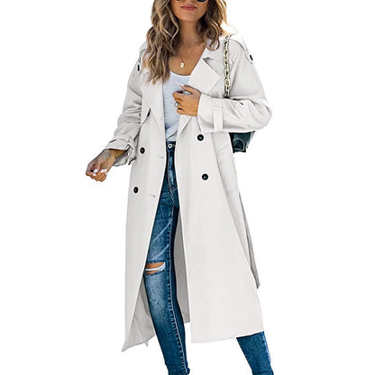 Manteau Trench Long pour Femmes | Élégance Intemporelle et Style Raffiné