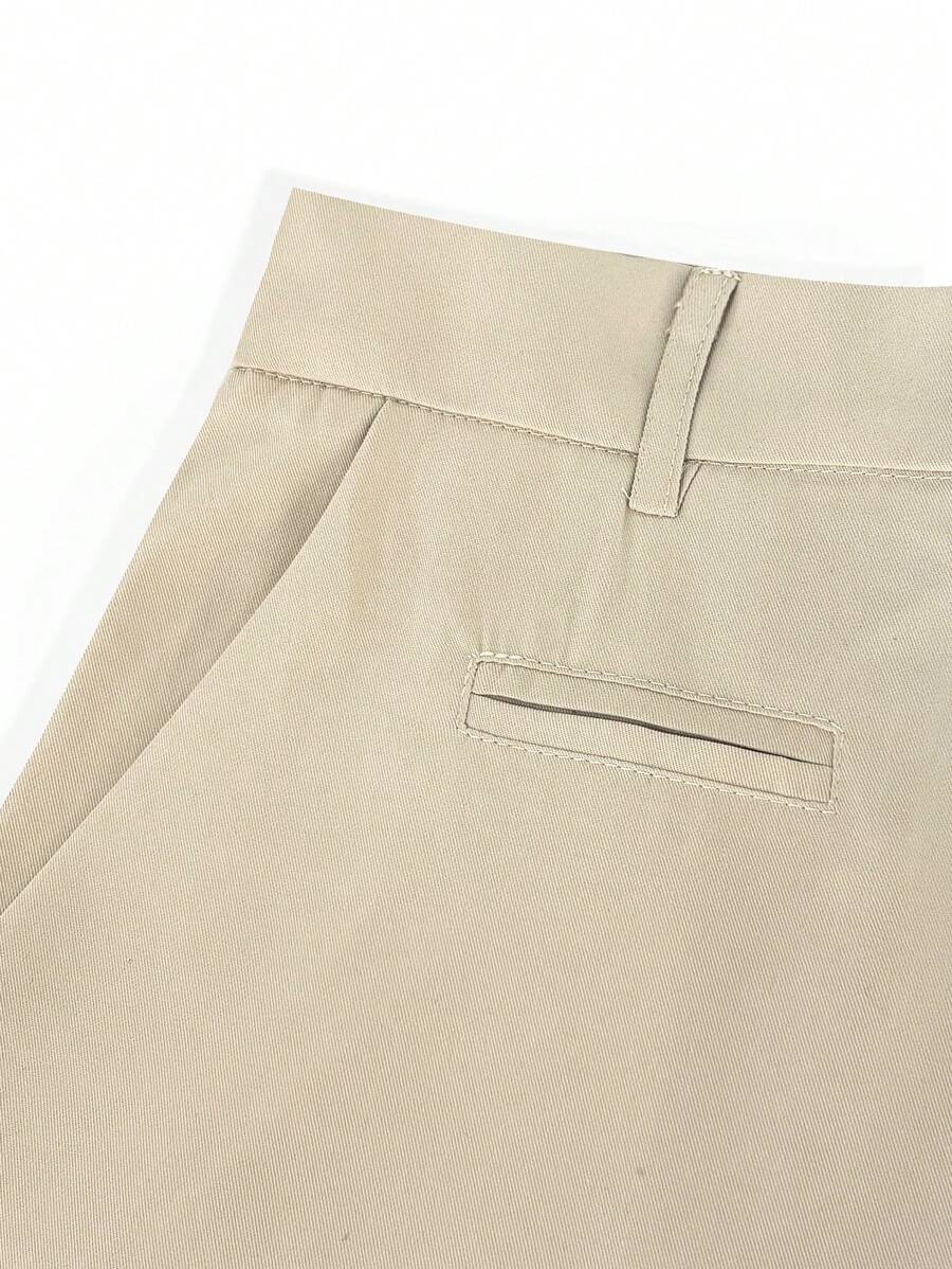 Shorts Décontractés à Jambe Droite | Taille Semi-Élastique et Confortable