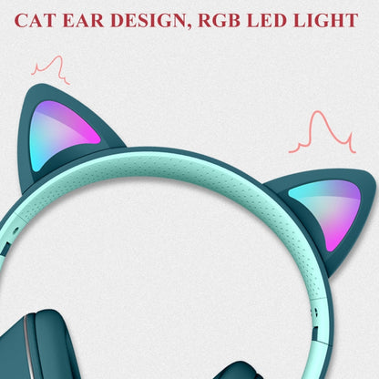 Casque Bluetooth Pliable avec Oreilles LED | 7 Modes de Lumière et Micro Rotatif