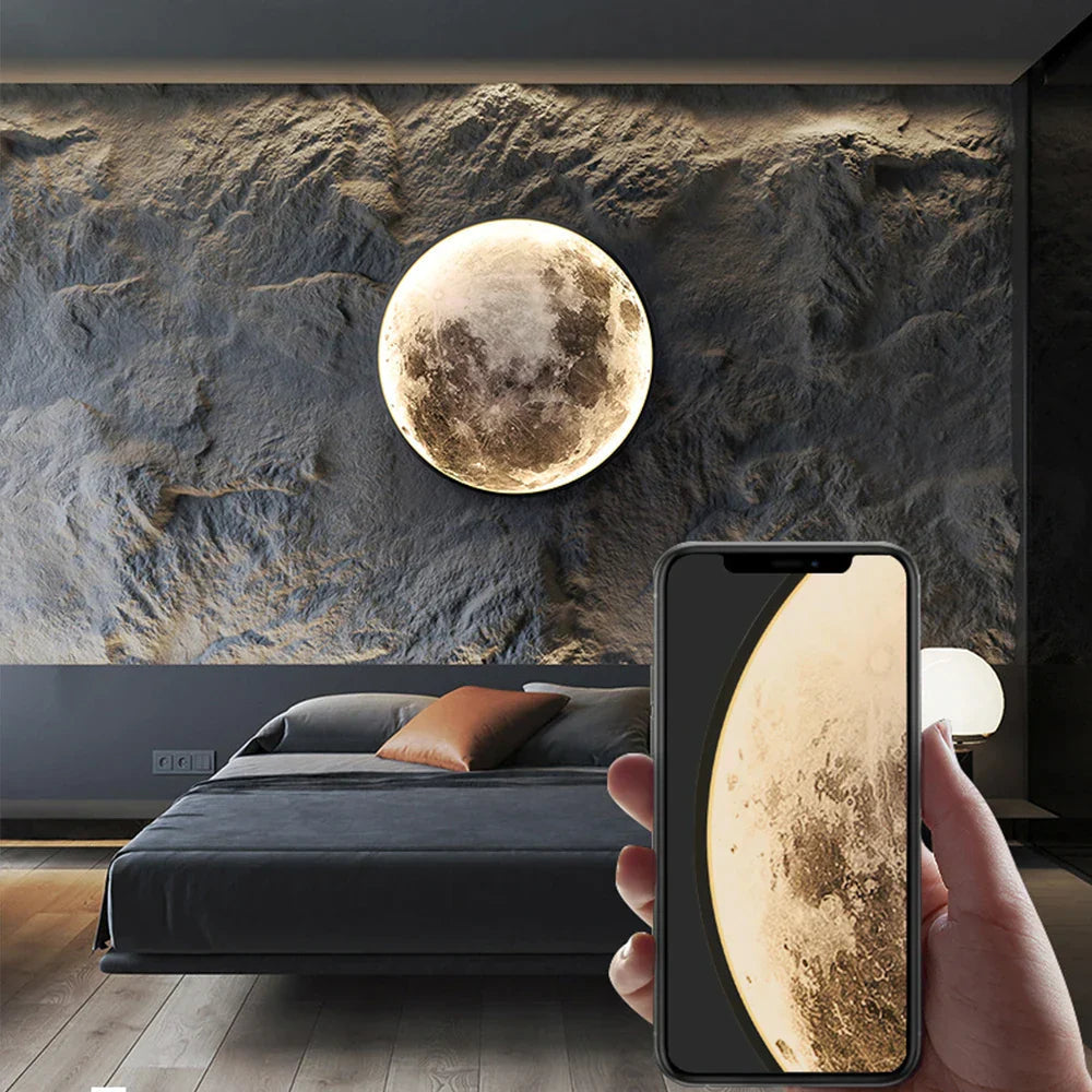 Lampe Murale LED Lune | Éclairage Apaisant et Design Élégant