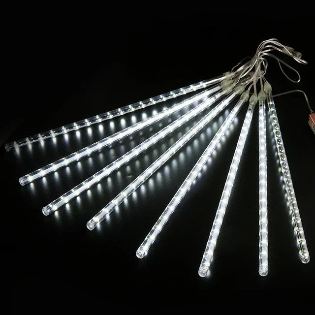 Lumières LED Pluie de Météores | Éclat Magique pour Décor Extérieur