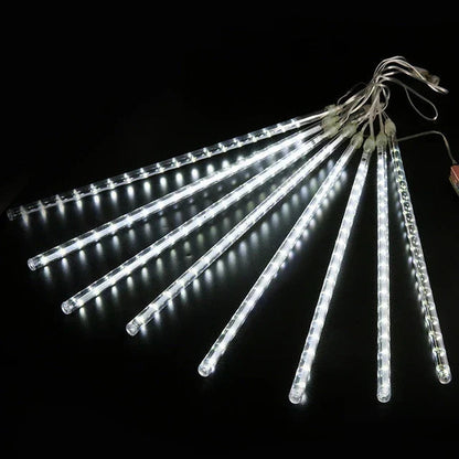 Lumières LED Pluie de Météores | Éclat Magique pour Décor Extérieur