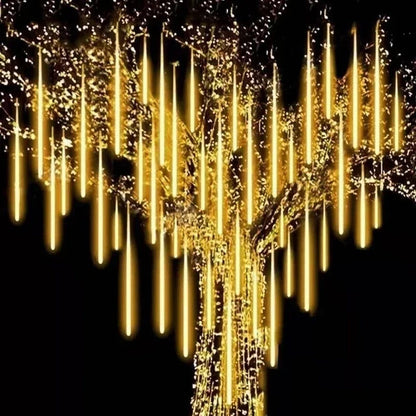 Lumières LED Pluie de Météores | Éclat Magique pour Décor Extérieur