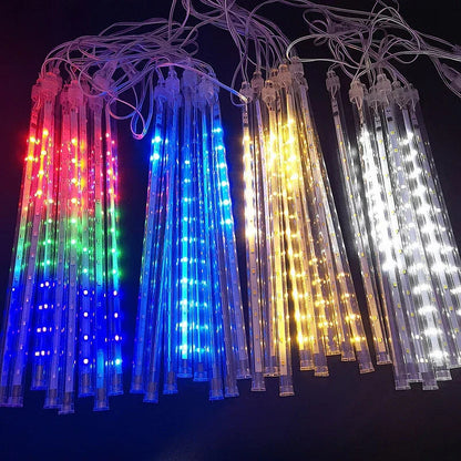Lumières LED Pluie de Météores | Éclairage Magique et Économe en Énergie