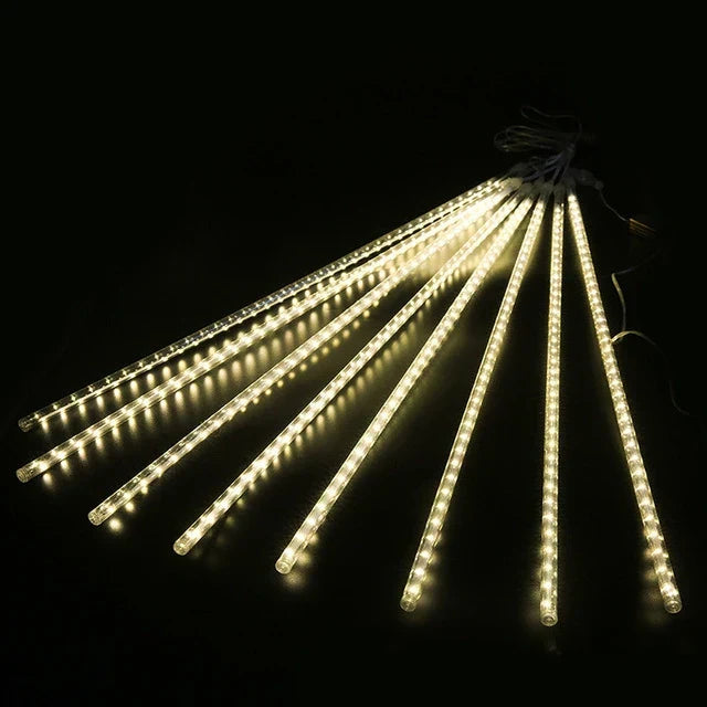 Lumières LED Pluie de Météores | Éclat Magique pour Décor Extérieur