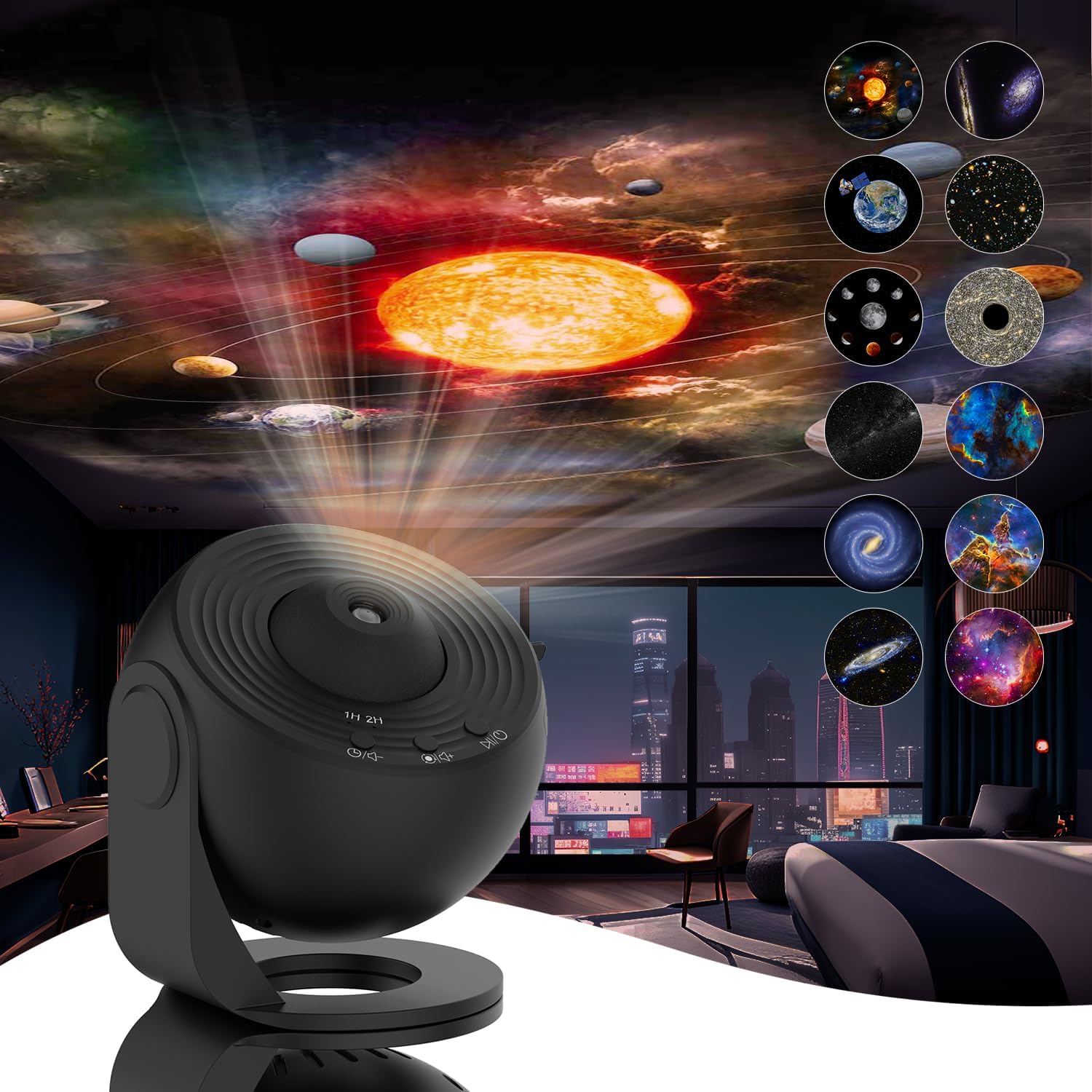 Projecteur d'étoiles 360° | Ambiance Relaxante et Inspirante
