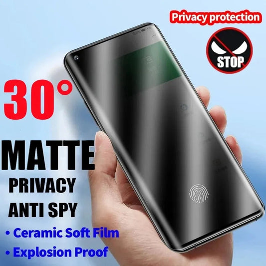 Protecteur d'écran de confidentialité Samsung | Matériau en céramique mate et durable