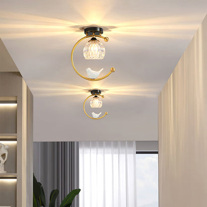 Plafonnier en Céramique et Cuivre | Élégance Naturelle pour Votre Intérieur