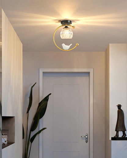 Plafonnier en Céramique et Cuivre | Élégance Naturelle pour Votre Intérieur