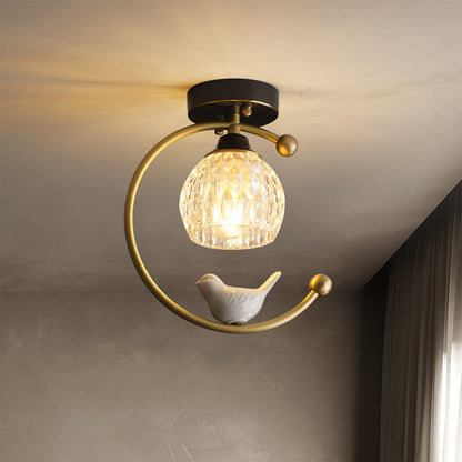 Plafonnier en Céramique et Cuivre | Élégance Naturelle pour Votre Intérieur