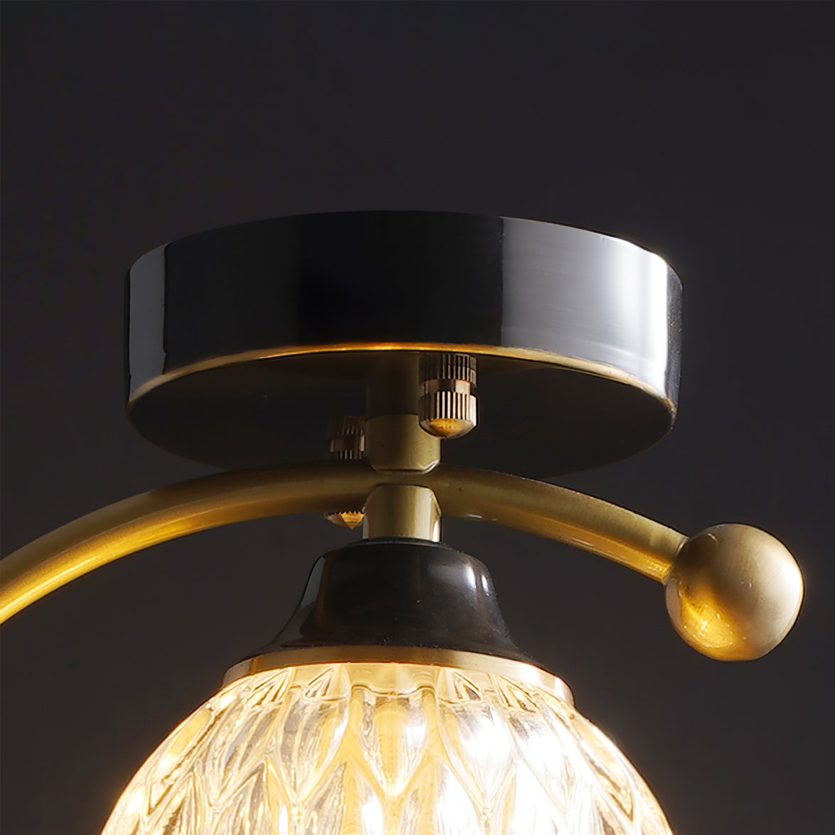 Plafonnier en Céramique et Cuivre | Élégance Naturelle pour Votre Intérieur