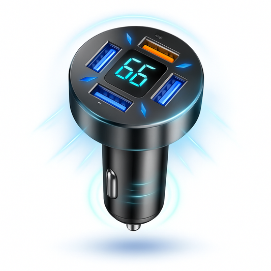 Chargeur de Voiture USB Rapide | Puissance 66W et Ports Doubles