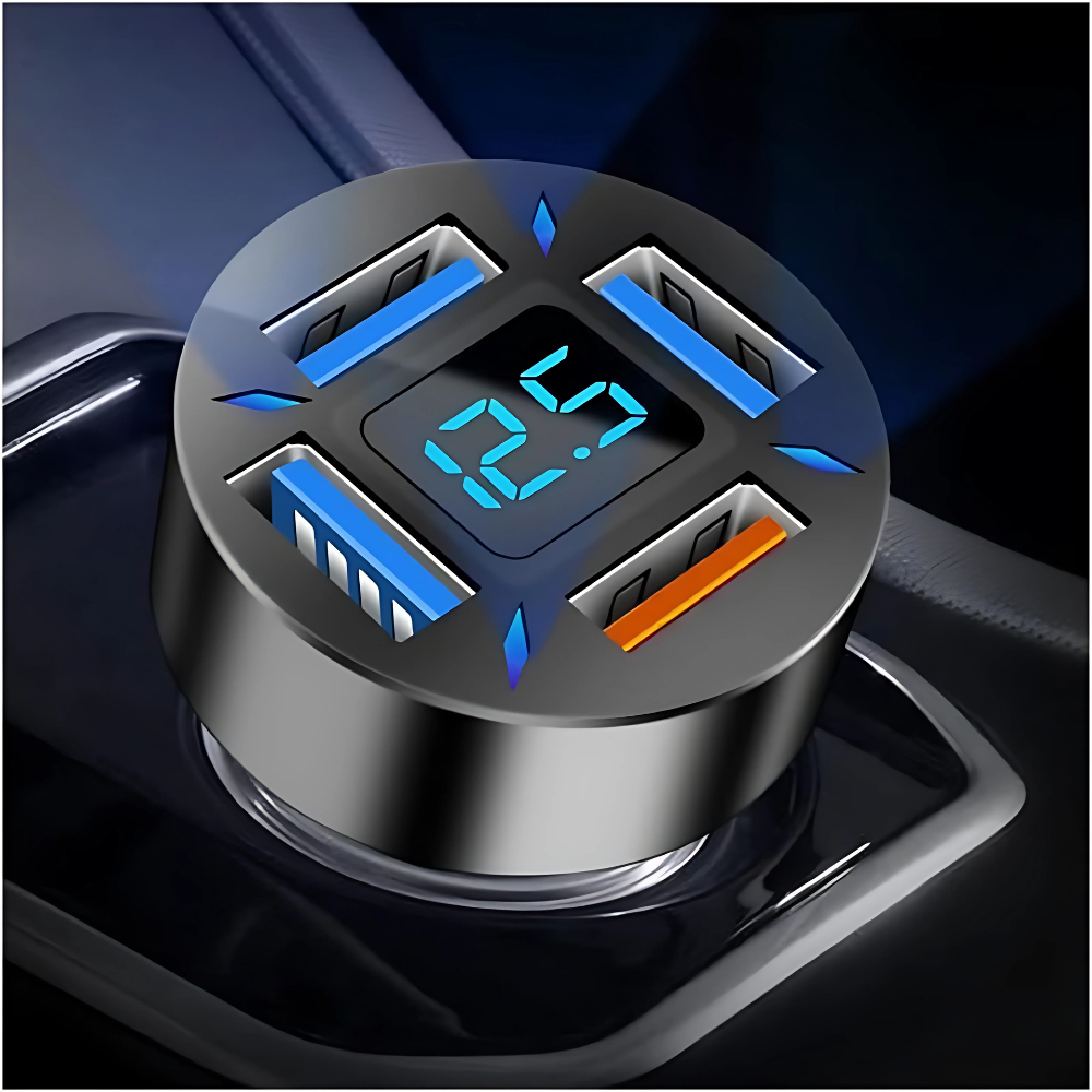 Chargeur de Voiture USB Rapide | Puissance 66W et Ports Doubles