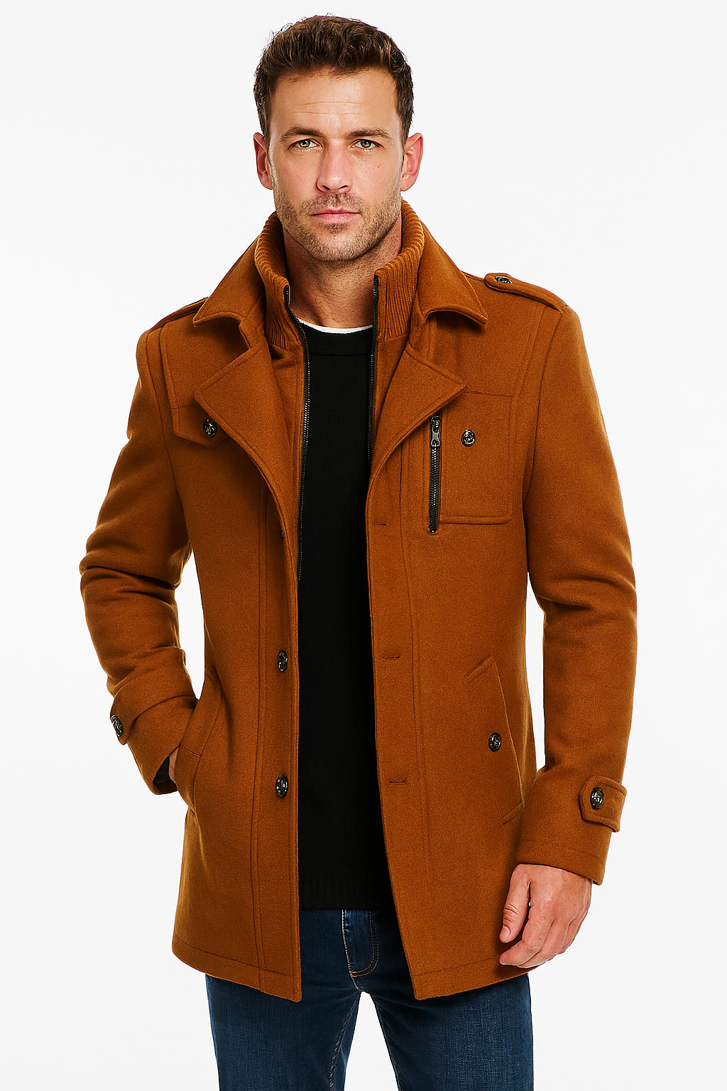 Veste à Double Col Élégante | Style Moderne et Confort Optimal