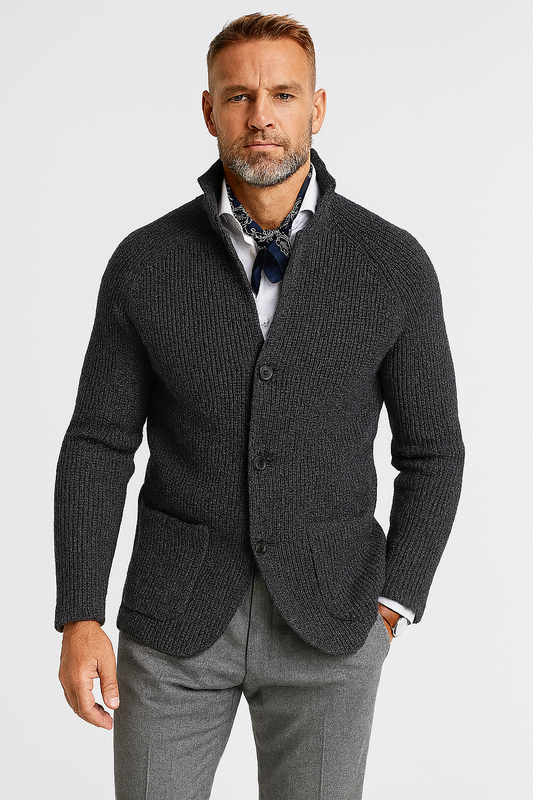 Cardigan à Col Châle Élégant | Confort et Style Polyvalent