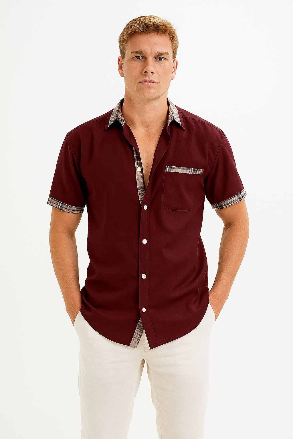 Chemise à Manches Courtes Confortable | Élégance Polyvalente pour Toutes Occasions